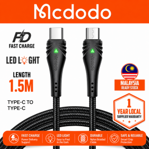 Mcdodo Manta Series 3A PD Type-C to Type-C Data Cable 1.5M CA666
